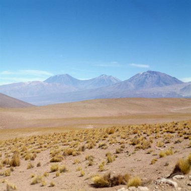 Alabama Çölü kurak dağ, dağ And Dağları ve mavi gökyüzü, insanlar değil.