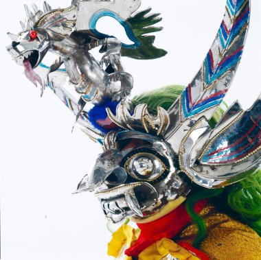 ORURO, BOLIVIA, diablada, Bolivya 'daki Oruro Karnavalı dansçıları, UNESCO Kültür Dünyası Mirası Oruro, Bolivya,