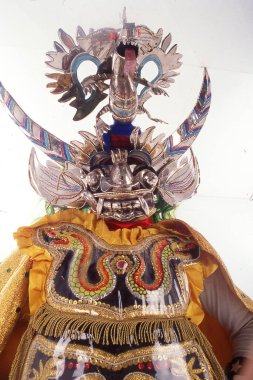 ORURO, BOLIVIA, diablada, Bolivya 'daki Oruro Karnavalı dansçıları, UNESCO Kültür Dünyası Mirası Oruro, Bolivya,