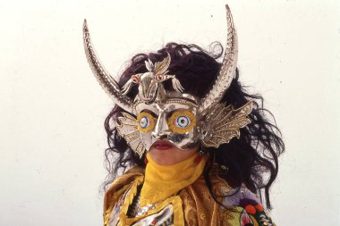 ORURO, BOLIVIA, diablada, Bolivya 'daki Oruro Karnavalı dansçıları, UNESCO Kültür Dünyası Mirası Oruro, Bolivya,