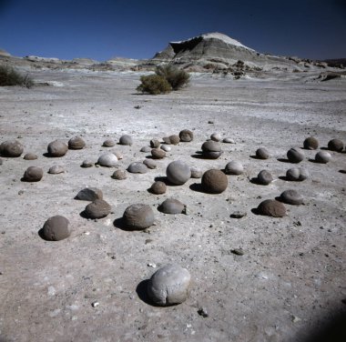 Ischigualasto kaya oluşumları Valle de la Luna, Ay Vadisi San Juan Prodence Arjantin.