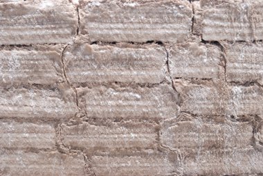 Mimari, ullumi tuz düz bolivya 'dan tuz tuğlaları yığmış.