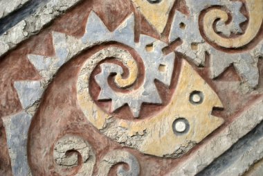 Antik duvar resmi, huca la luna, arkeolojik site, moche, ay, peru, tapınak, medeniyet, mochica, piramit, trujillo, adobe, ascient, arkeolojik, tarih, tarihi, duvar, renk, eski, arka plan, sanat, duvar, renk, klasik, doku, soyut, retro, doğa, kahverengi,