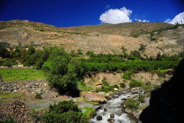 Yeşil, manzaralı, manzara vadisi, Peru güzel, vadi, And Dağları