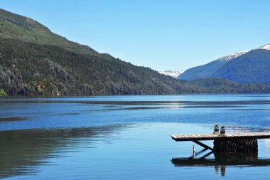 Lakar, Lake, San Martin de los Andes, Neuquen, Argentina, doğa, manzara, su, panorama, mavi, gökyüzü, dağ, orman, ağaç, manzara, açık hava, güzel, seyahat,