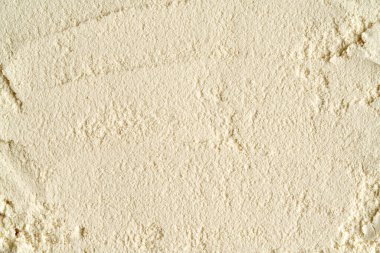 Arka plan olarak kullanılan beyaz protein tozu - kopyalama alanı