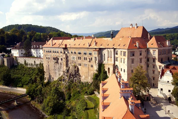 Cesky Krumlov Τσεχικη Δημοκρατια Σεπτεμβριου 2021 Θέα Του Κάστρου Από — Φωτογραφία Αρχείου