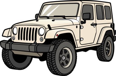 Yüksek yer açıklığı, geniş arazi lastikleri ve ikonik ön ızgarası onu açık hava macerası, çöl keşfi ve dağ keşifleri için mükemmel bir sembol haline getiriyor. Bu grafik otomotiv markaları, seyahat posterleri ve çıkartmalar için idealdir.