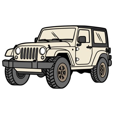 Yüksek yer açıklığı, geniş arazi lastikleri ve ikonik ön ızgarası onu açık hava macerası, çöl keşfi ve dağ keşifleri için mükemmel bir sembol haline getiriyor. Bu grafik otomotiv markaları, seyahat posterleri ve çıkartmalar için idealdir.