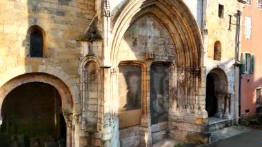 Macon France, tarihi Saint Vincent Katedrali antik Gotik kemer detaylarına sahip.