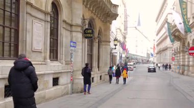 20 Ocak 2025 'te Herrengasse Viyana' daki Cafe Central 'ın dışında.