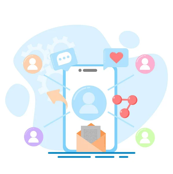 cep telefonu, vektör illüstrasyonu