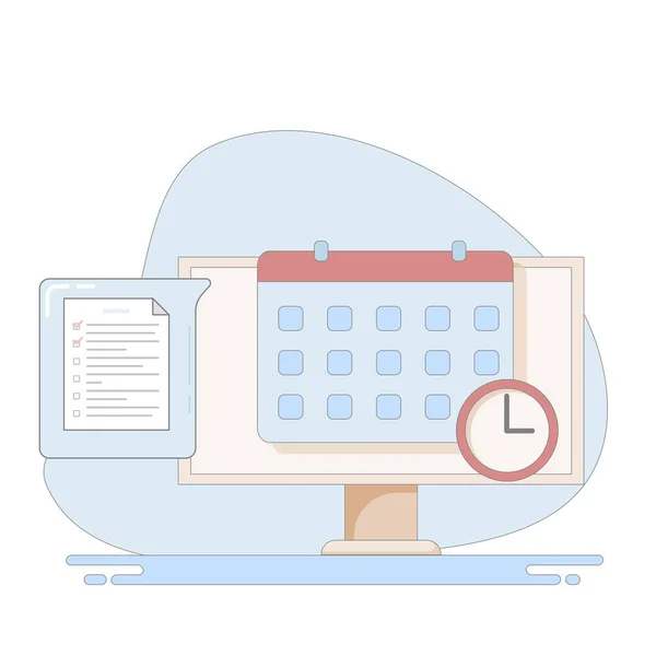 takvim çizelgesi çizim tasarımı