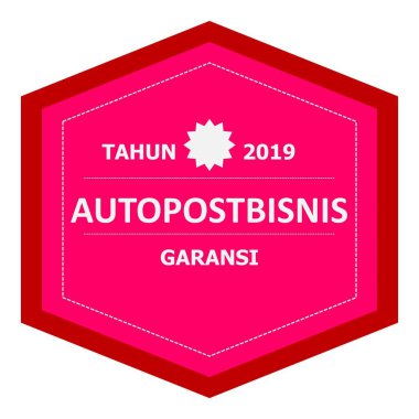 Beyaz metinli kırmızı pullu covid 119 koronavirüs. vektör illüstrasyonu