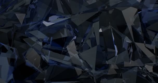Abstraktes kristallisiertes Wasser Hintergrund glänzendes Design (Schleife) — Stockvideo