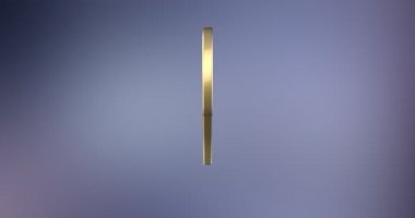 Gibi animasyonlu kalp altın 3d simgesi