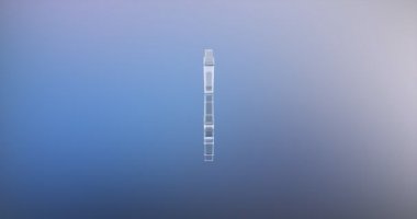 Uçak kalkış cam 3d simgesi 