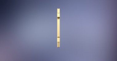 Bitcoin altın 3d simgesi 