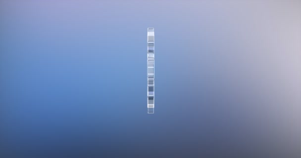 Icône 3d en verre d'engrenage  