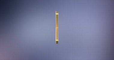 Hayır kayıt altın 3d simgesi