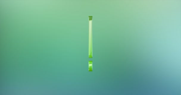 Icône 3d de couleur de marque d'exclamation 