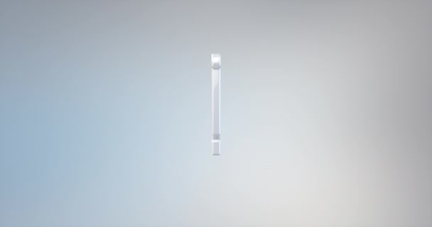 Corona blanca 3d icono — Vídeo de stock