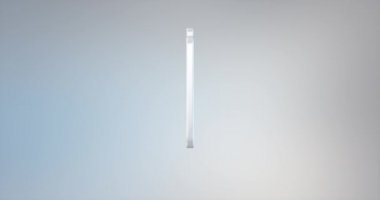 Beyaz şarj 3d simgesi 