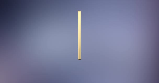 Cursor Gold 3D-Symbol — Stockvideo