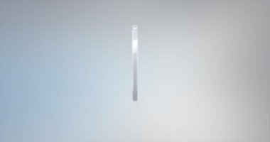 Telefon yüzük beyaz 3d simgesi 