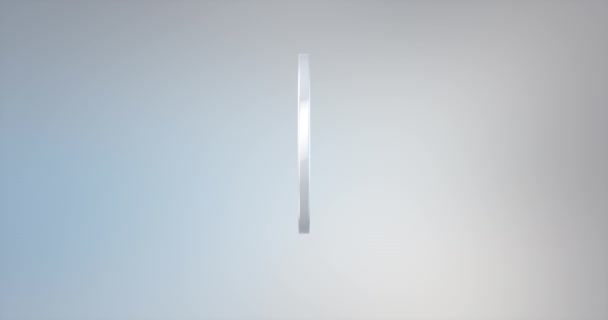 Yin ve yang 3d simgesi Beyaz — Stok video