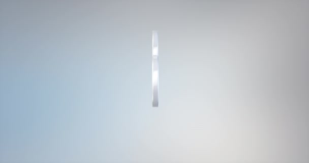 Nube de carga blanca 3d icono — Vídeos de Stock
