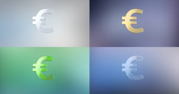3d Euro simgesi 