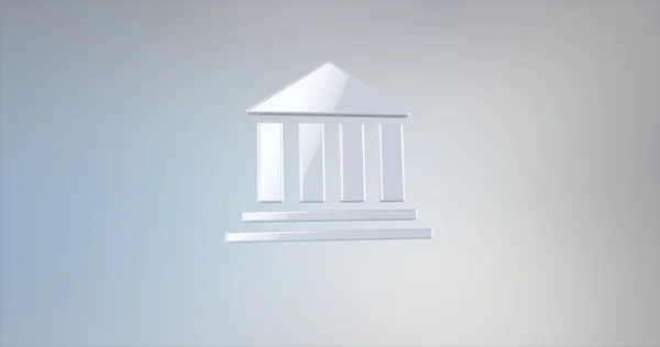 Beyaz Banka 3d simgesi 