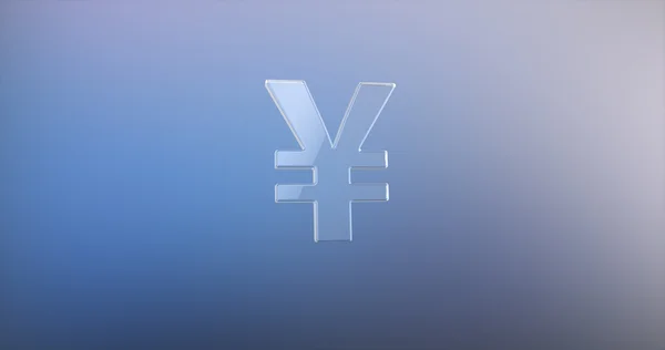 Yen japonés cristal 3d icono —  Fotos de Stock