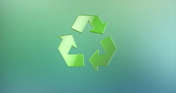 Recycle Green 3d Icon — Stock Photo, Image