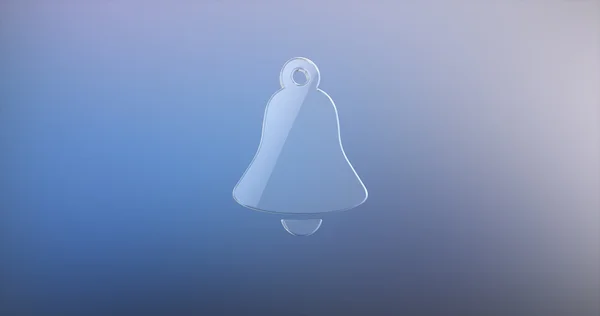 Bell glas 3d ikonen — Stockfoto