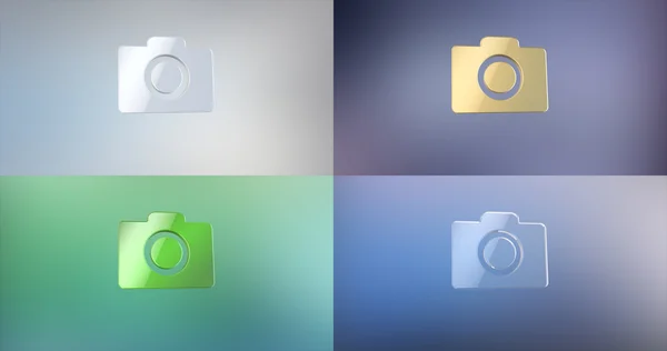 Фотокамера 3d Icon — стоковое фото