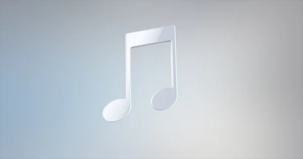 Tunes Icono blanco 3d —  Fotos de Stock