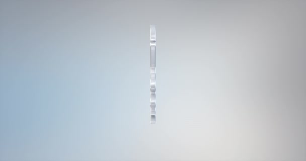 Medicina serpiente blanca 3d icono — Vídeos de Stock