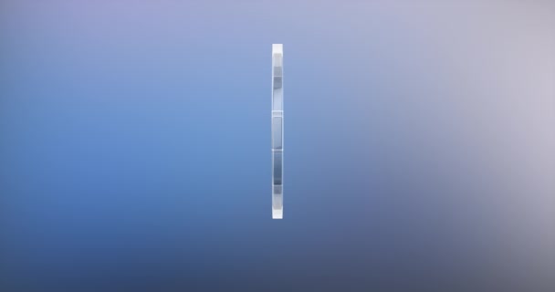 Medicinsk Cross glas 3d ikonen — Stockvideo