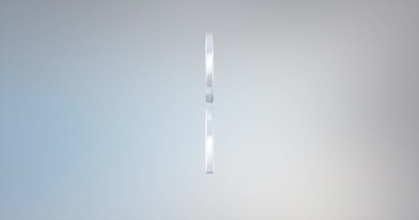 Kullanıcı beyaz 3d simgesi — Stok video