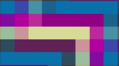 Pikseller, çizgiler ve açılar. Hareket tasarımı. 4K 3840x2160. Soyutlama döngüsü. Logo, resimler, giriş, metin için arkaplan.