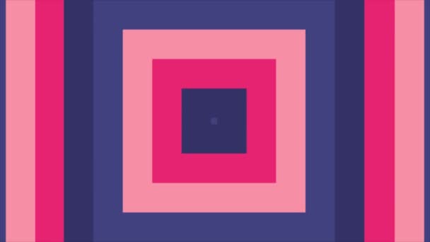 Quadrados Coloridos Desdobram Centro Design Movimento 3840X2160 Abstrato Loop Fundo — Vídeo de Stock