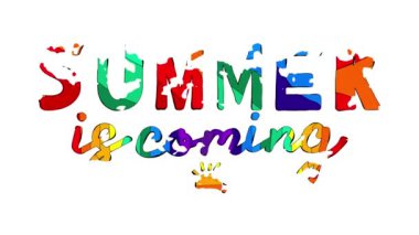 Yaz geliyor. Çok renkli, komik çizgi film olumlu yazıtları titretiyor. Sıvı bir etkiyle gelişiyor. Yaz 4K video, reklam, haber, bloglar, ekran koruyucular için geliyor..