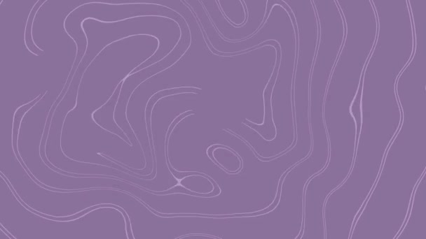 Fond Abstrait Bouclé Vidéo Ondes Huile Liquide Perle Couleurs Violettes — Video