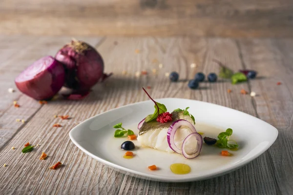 lezzetli morina soğan, seçici odak ile