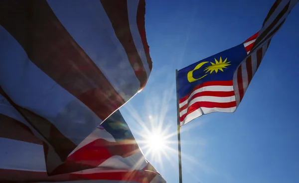 Malaysia flag also known as Jalur Gemilang — Stock Photo, Image