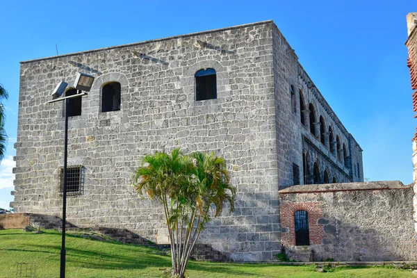 Alcazar de Colon és a spanyol térre (Plaza de Espana) Santo Domingo, Dominikai Köztársaság. — Stock Fotó