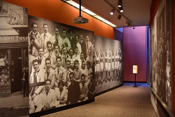 Vista interna del Museo Memorial del Holocausto en Washington DC, EE.UU. . — Foto de Stock
