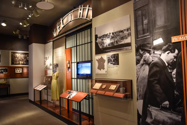 Vista interna del Museo Memorial del Holocausto en Washington DC, EE.UU. . — Foto de Stock